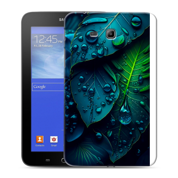 Силиконовый чехол на Samsung GALAXY Tab 3 Lite с принтом Листья