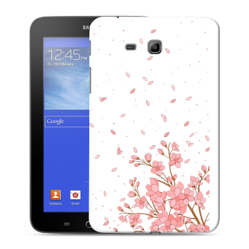 Силиконовый чехол на Samsung GALAXY Tab 3 Lite с принтом Ветка сакуры