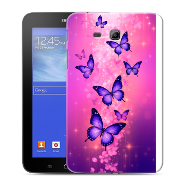 Силиконовый чехол на Samsung GALAXY Tab 3 Lite с принтом Бабочки Силиконовый чехол на Samsung GALAXY Tab 3 Lite с принтом Бабочки