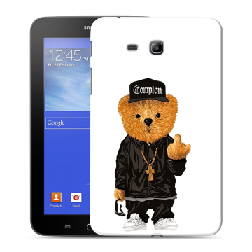 Силиконовый чехол на Samsung GALAXY Tab 3 Lite с принтом Мишка
