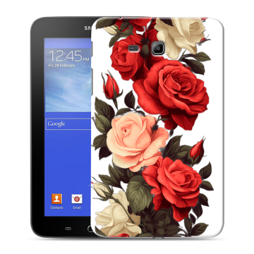 Силиконовый чехол на Samsung GALAXY Tab 3 Lite с принтом Розы