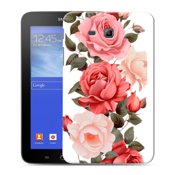 Силиконовый чехол на Samsung GALAXY Tab 3 Lite с принтом Розы Силиконовый чехол на Samsung GALAXY Tab 3 Lite с принтом Розы