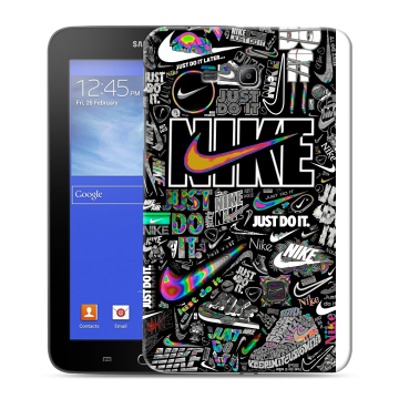 Силиконовый чехол на Samsung GALAXY Tab 3 Lite с принтом Найк