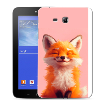 Силиконовый чехол на Samsung GALAXY Tab 3 Lite с принтом милая лиса Силиконовый чехол на Samsung GALAXY Tab 3 Lite с принтом милая лиса