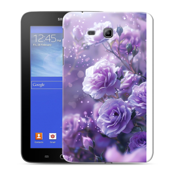 Силиконовый чехол на Samsung GALAXY Tab 3 Lite с принтом Розы цветы