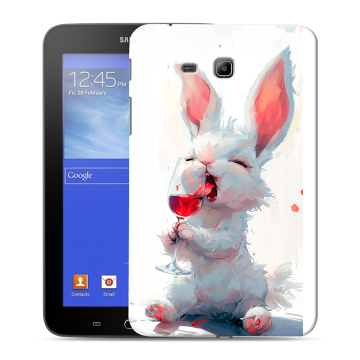 Силиконовый чехол на Samsung GALAXY Tab 3 Lite с принтом кролик зайчик