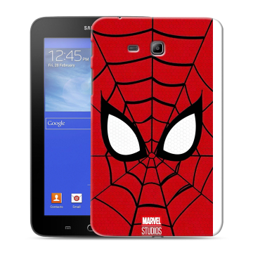 Силиконовый чехол на Samsung GALAXY Tab 3 Lite с принтом человек паук spiderman