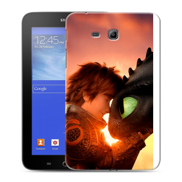 Силиконовый чехол на Samsung GALAXY Tab 3 Lite с принтом Как приручить дракона Силиконовый чехол на Samsung GALAXY Tab 3 Lite с принтом Как приручить дракона