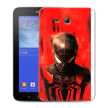 Силиконовый чехол на Samsung GALAXY Tab 3 Lite с принтом человек паук spiderman Силиконовый чехол на Samsung GALAXY Tab 3 Lite с принтом человек паук spiderman