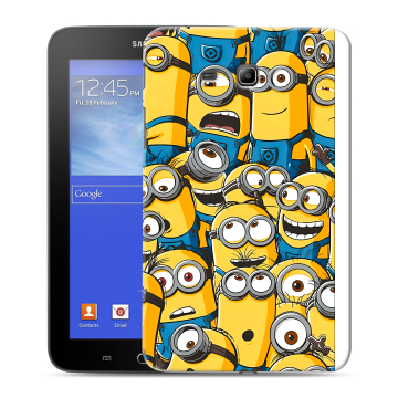 Силиконовый чехол на Samsung GALAXY Tab 3 Lite с принтом Миньоны Силиконовый чехол на Samsung GALAXY Tab 3 Lite с принтом Миньоны