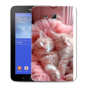 Силиконовый чехол на Samsung GALAXY Tab 3 Lite с принтом котята котики