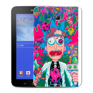 Силиконовый чехол на Samsung GALAXY Tab 3 Lite с принтом Рик и Морти Rick Morty Силиконовый чехол на Samsung GALAXY Tab 3 Lite с принтом Рик и Морти Rick Morty
