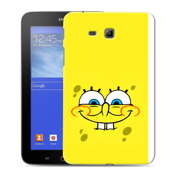 Силиконовый чехол на Samsung GALAXY Tab 3 Lite с принтом спанчбоб спанч боб