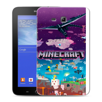 Силиконовый чехол на Samsung GALAXY Tab 3 Lite с принтом Майнкрафт Minecraft Силиконовый чехол на Samsung GALAXY Tab 3 Lite с принтом Майнкрафт Minecraft