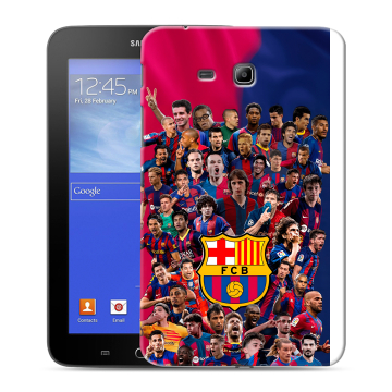 Силиконовый чехол на Samsung GALAXY Tab 3 Lite с принтом Барселона Barcelona