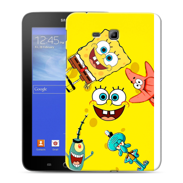 Силиконовый чехол на Samsung GALAXY Tab 3 Lite с принтом Спанч боб Спанчбоб Силиконовый чехол на Samsung GALAXY Tab 3 Lite с принтом Спанч боб Спанчбоб