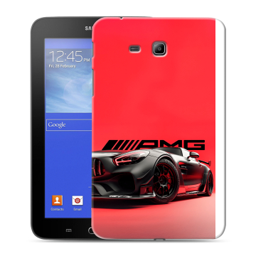 Силиконовый чехол на Samsung GALAXY Tab 3 Lite с принтом Мерседес Mercedes AMG