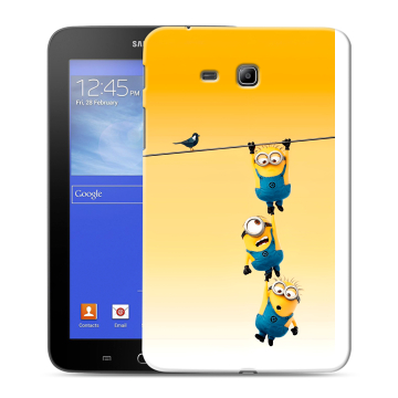 Силиконовый чехол на Samsung GALAXY Tab 3 Lite с принтом Миньоны Силиконовый чехол на Samsung GALAXY Tab 3 Lite с принтом Миньоны