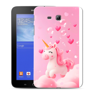 Силиконовый чехол на Samsung GALAXY Tab 3 Lite с принтом Единорог Силиконовый чехол на Samsung GALAXY Tab 3 Lite с принтом Единорог