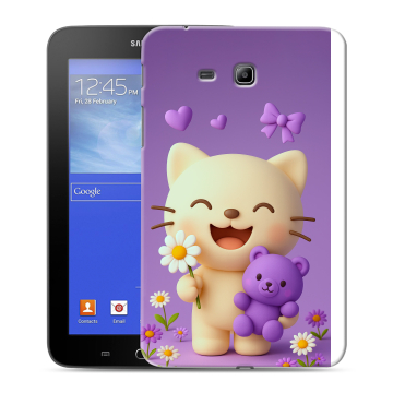 Силиконовый чехол на Samsung GALAXY Tab 3 Lite с принтом для девочек Силиконовый чехол на Samsung GALAXY Tab 3 Lite с принтом для девочек