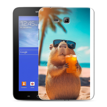 Силиконовый чехол на Samsung GALAXY Tab 3 Lite с принтом Капибара