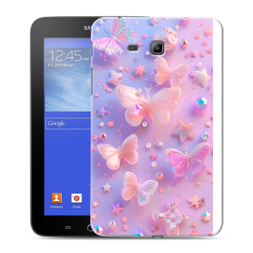 Силиконовый чехол на Samsung GALAXY Tab 3 Lite с принтом Бабочки