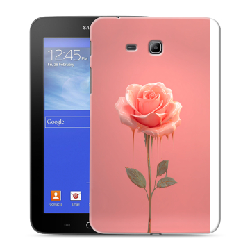 Силиконовый чехол на Samsung GALAXY Tab 3 Lite с принтом Розовая роза