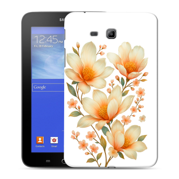 Силиконовый чехол на Samsung GALAXY Tab 3 Lite с принтом Цветы