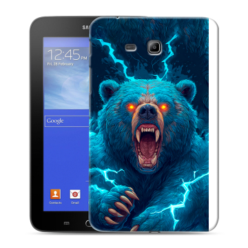 Силиконовый чехол на Samsung GALAXY Tab 3 Lite с принтом Медведь