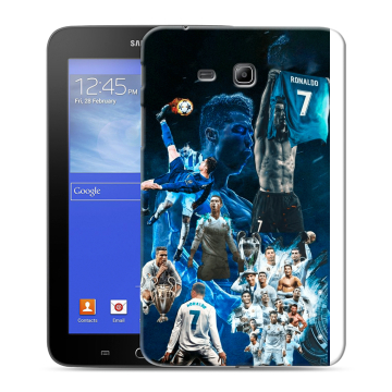 Силиконовый чехол на Samsung GALAXY Tab 3 Lite с принтом Реал Роналдо