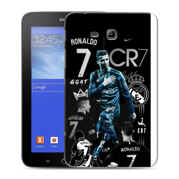 Силиконовый чехол на Samsung GALAXY Tab 3 Lite с принтом Реал Роналдо