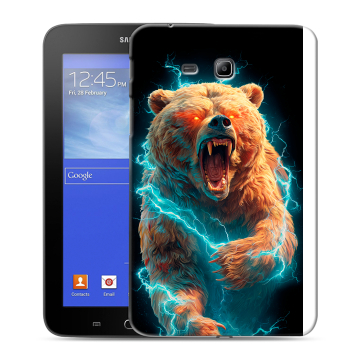 Силиконовый чехол на Samsung GALAXY Tab 3 Lite с принтом Медведь