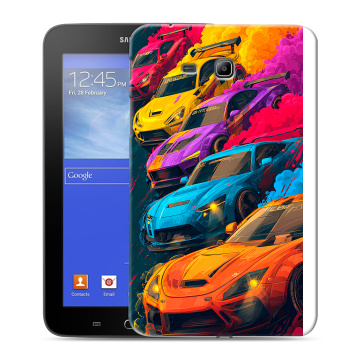 Силиконовый чехол на Samsung GALAXY Tab 3 Lite с принтом Тачки