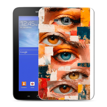 Силиконовый чехол на Samsung GALAXY Tab 3 Lite с принтом Модный принт
