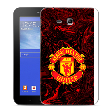 Силиконовый чехол на Samsung GALAXY Tab 3 Lite с принтом Manchester United Силиконовый чехол на Samsung GALAXY Tab 3 Lite с принтом Manchester United