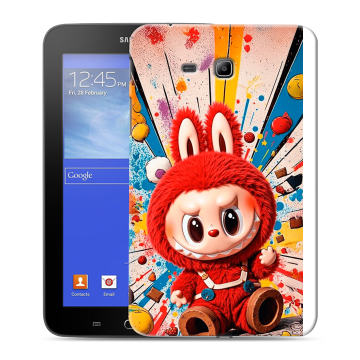 Силиконовый чехол на Samsung GALAXY Tab 3 Lite с принтом Labubu Лабубу Силиконовый чехол на Samsung GALAXY Tab 3 Lite с принтом Labubu Лабубу