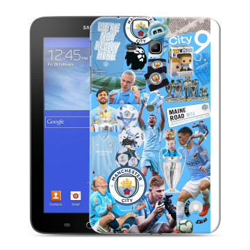 Силиконовый чехол на Samsung GALAXY Tab 3 Lite с принтом Man City Манчестер Сити Силиконовый чехол на Samsung GALAXY Tab 3 Lite с принтом Man City Манчестер Сити