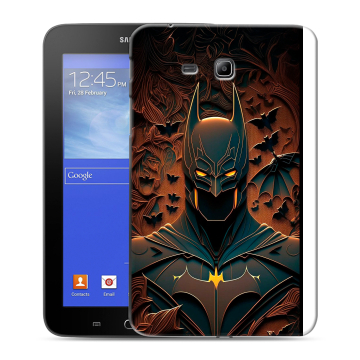Силиконовый чехол на Samsung GALAXY Tab 3 Lite с принтом Batman Бэтмен Силиконовый чехол на Samsung GALAXY Tab 3 Lite с принтом Batman Бэтмен