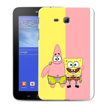 Силиконовый чехол на Samsung GALAXY Tab 3 Lite с принтом Спанч боб Спанчбоб Силиконовый чехол на Samsung GALAXY Tab 3 Lite с принтом Спанч боб Спанчбоб