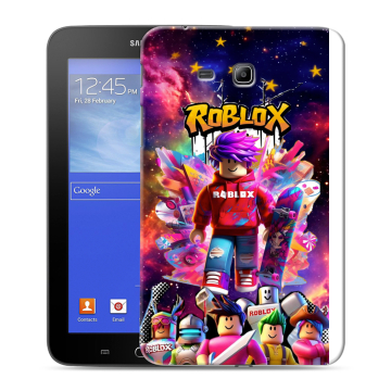Силиконовый чехол на Samsung GALAXY Tab 3 Lite с принтом Roblox Роблокс