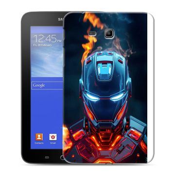Силиконовый чехол на Samsung GALAXY Tab 3 Lite с принтом IronMan Железный человек Силиконовый чехол на Samsung GALAXY Tab 3 Lite с принтом IronMan Железный человек