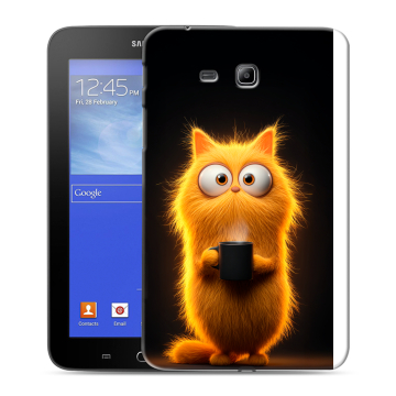 Силиконовый чехол на Samsung GALAXY Tab 3 Lite с принтом Смешной кот Силиконовый чехол на Samsung GALAXY Tab 3 Lite с принтом Смешной кот