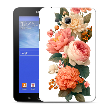 Силиконовый чехол на Samsung GALAXY Tab 3 Lite с принтом цветы Силиконовый чехол на Samsung GALAXY Tab 3 Lite с принтом цветы
