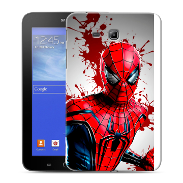 Силиконовый чехол на Samsung GALAXY Tab 3 Lite с принтом Spiderman Человек паук Силиконовый чехол на Samsung GALAXY Tab 3 Lite с принтом Spiderman Человек паук