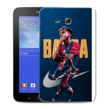 Силиконовый чехол на Samsung GALAXY Tab 3 Lite с принтом Барселона Barca Yamal Силиконовый чехол на Samsung GALAXY Tab 3 Lite с принтом Барселона Barca Yamal
