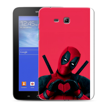 Силиконовый чехол на Samsung GALAXY Tab 3 Lite с принтом Дедпул Deadpool Силиконовый чехол на Samsung GALAXY Tab 3 Lite с принтом Дедпул Deadpool