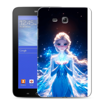 Силиконовый чехол на Samsung GALAXY Tab 3 Lite с принтом Холодное сердце Frozen Силиконовый чехол на Samsung GALAXY Tab 3 Lite с принтом Холодное сердце Frozen