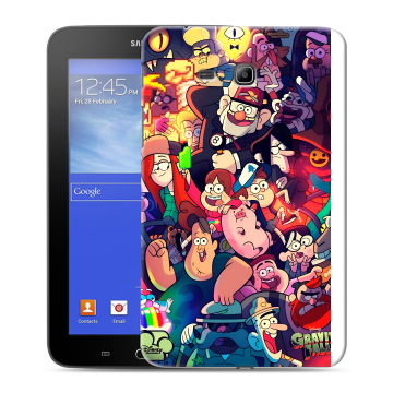 Силиконовый чехол на Samsung GALAXY Tab 3 Lite с принтом Gravity Falls Гравити Фолз Силиконовый чехол на Samsung GALAXY Tab 3 Lite с принтом Gravity Falls Гравити Фолз