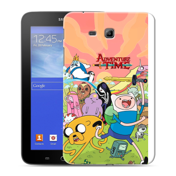 Силиконовый чехол на Samsung GALAXY Tab 3 Lite с принтом Adventure time Время приключений Силиконовый чехол на Samsung GALAXY Tab 3 Lite с принтом Adventure time Время приключений