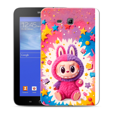 Силиконовый чехол на Samsung GALAXY Tab 3 Lite с принтом Labubu Лабубу Силиконовый чехол на Samsung GALAXY Tab 3 Lite с принтом Labubu Лабубу